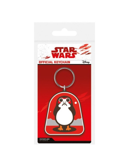 Llavero goma star wars porg MESH38744 kiwiku.com