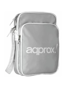 Maletin de portatil 10.2" approx diseño retro color plata appnbr02g