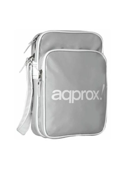 Maletin de portatil 10.2" approx diseño retro color plata appnbr02g