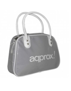 Maletin de portatil 10.2" approx diseño bolso retro color plata appnbr01g