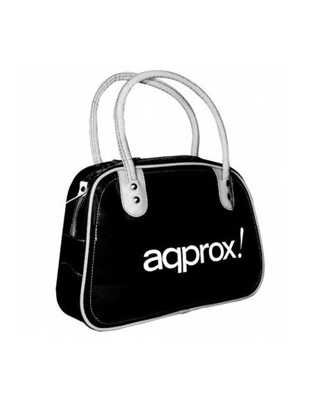 Maletin de portatil 10.2" approx diseño bolso retro color negro appnbr01b