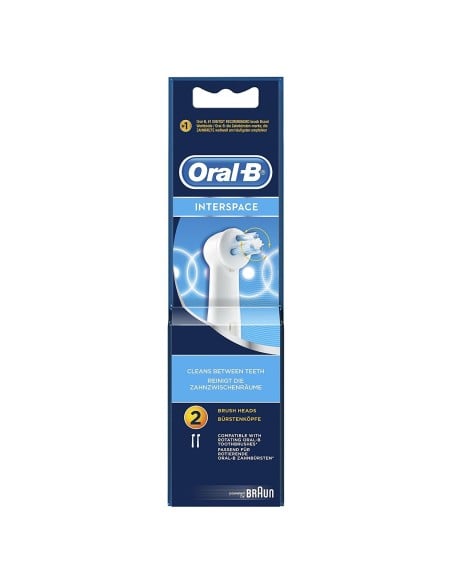 Oral-B - Pack de 2 cabezales para cepillos de dientes recargables - Interdental IP17 853893