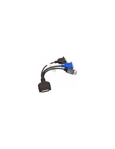 HP 676277-B21 adaptador de cable - Adaptador para cable USB Serial VGA 676277-B21
