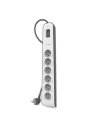 Belkin Regleta de Protección Contra Sobretensiones Bsv603vf2m - 6 Tomas, Cable de 2 M