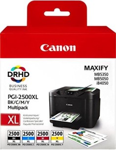 Canon PGI-2500XL - Cartuchos de tinta negro, azul, magenta y amarillo 9254B004