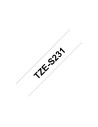  Brother Tzes231 - Cinta Rotuladora Blanca-negra 12mm X 8m
