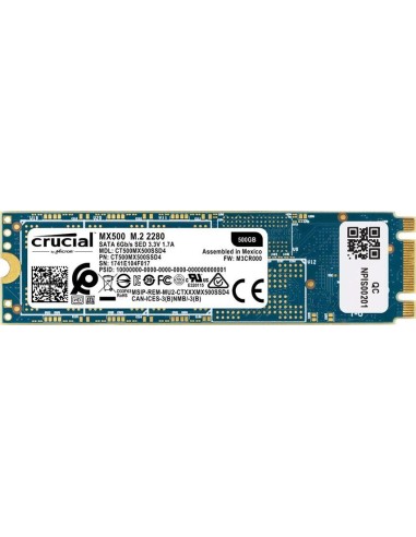 Disco Duro sólido Interno SSD de 500 GB M.2 Crucial CT500MX500SSD4