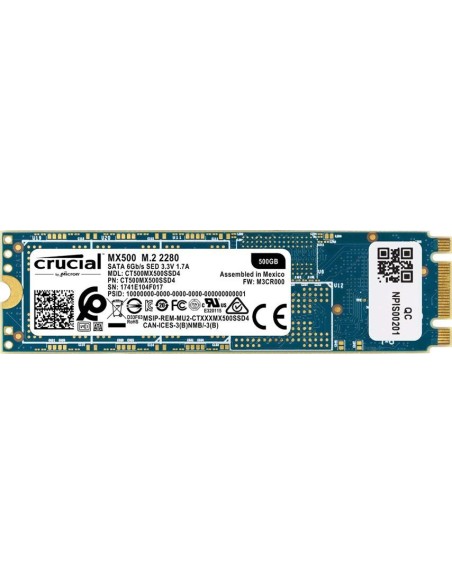 Disco Duro sólido Interno SSD de 500 GB M.2 Crucial CT500MX500SSD4