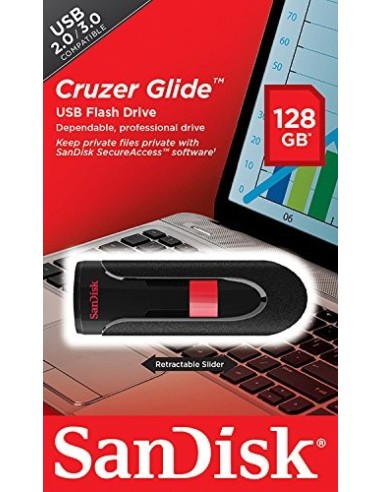 Memoria USB SanDisk SDCZ60-128G-B35 128 GB Cruzer Glide USB 2.0  SDCZ60-128G-B35 kiwiku.com