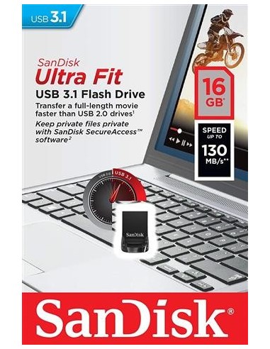 Usb disk 16 gb ultra fit usb 3.1 sandisk SDCZ430-016G-G46 kiwiku.com