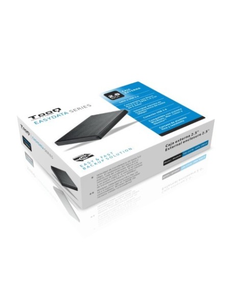 Caja externa para discos duros 2.5” - SATA I/II/III a USB 3.0 -Tooq -TQE-2527B kiwiku.com