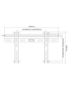 Soporte de pared (monitor / plasma / LCD / LED) 32"-55" - Tooq - LP3037F-S kiwiku.com 2