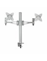 Soporte de mesa para 2 pantallas (monitor / plasma / LCD / LED) 13"-27" - Tooq - DB1223TN-S