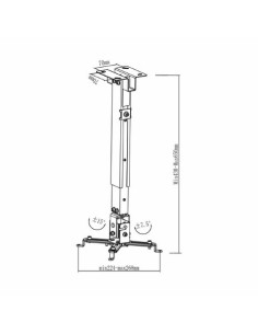 Soporte de techo para proyector inclinable  - Tooq - PJ2012T-S  kiwiku.com 2