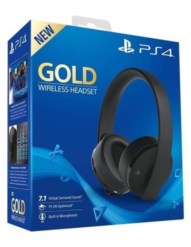 Auriculares con micro inalambricos Sony Ps4 Gold Negros 9455165 kiwiku.com