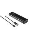 Batería Externa 10400mah Luz LED 2xUSB 5V/1A + 5V/2,1A Negro - Tooq - TQPB-1104-B