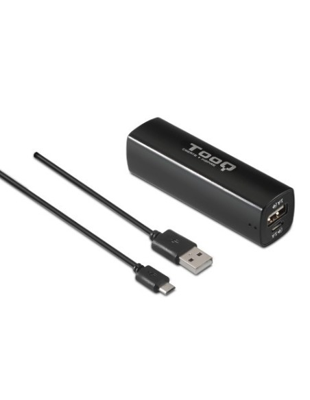 Batería Externa 2600mah 1xUSB 5V/1A Negro - Tooq - TQPB-1026-B  kiwiku.com
