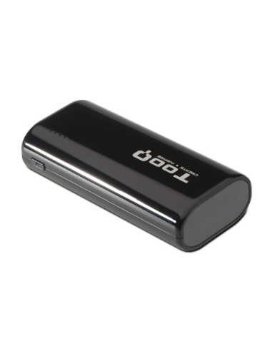 Batería Externa 5200mah Luz LED 1xUSB 5V/1A Negro - Tooq - TQPB-1052-B kiwiku.com