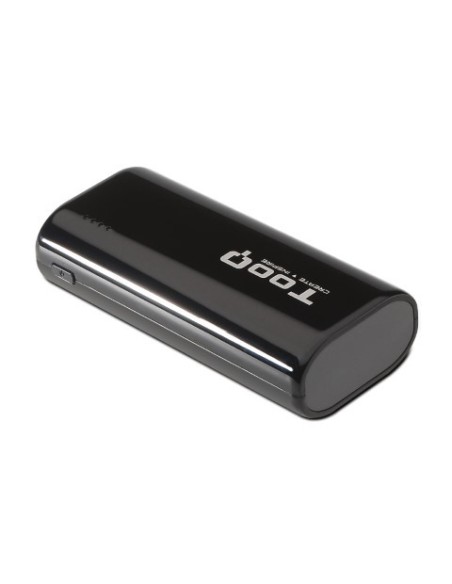 Batería Externa 5200mah Luz LED 1xUSB 5V/1A Negro - Tooq - TQPB-1052-B kiwiku.com