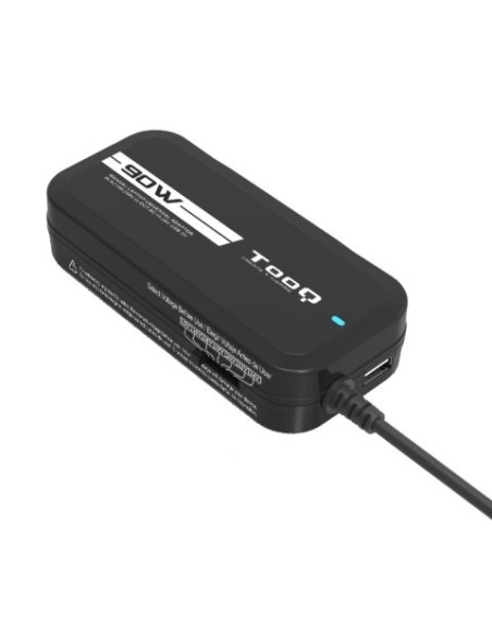 Cargador Universal multi tensión portátil 90W TQLC-90. TQLC-90BS02M
