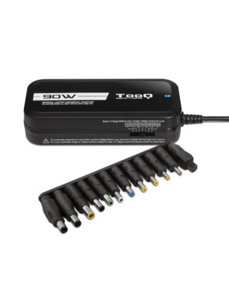 Cargador Universal multi tensión portátil 90W TQLC-90. TQLC-90BS02M