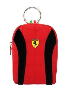 funda camara ferrari v2 negra  roja tamaño s