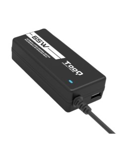 Cargador automático Universal multi tensión para portátil -  65W con 1xUSB y 8 conectores - Tooq - TQLC-65BS02AT kiwiku.com 2