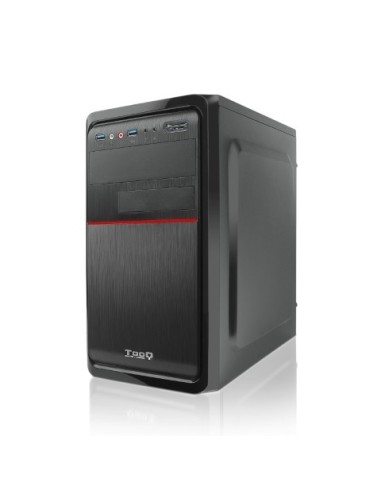 Caja mini torre M-ATX 500W 2xUSB3.0 y lector de tarjetas - Tooq  TQC-4745DU3C-B kiwiku.com