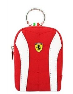 funda camara ferrari v2 blanca roja tamaño s