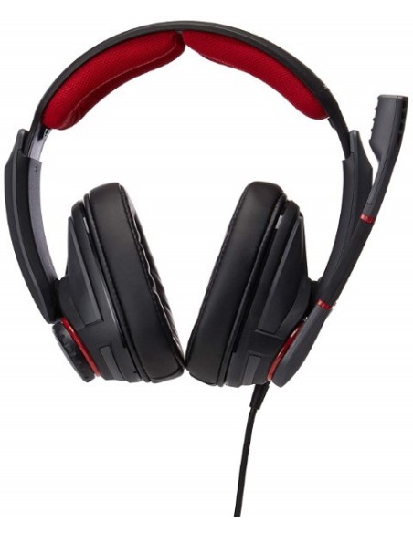 Sennheiser GSP 350 - Microauricular cerrado para gaming, color negro y rojo 507081 kiwiku.com
