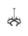 Soporte pantalla profesional de techo equip 4 pantallas  32"-55" inclinable max. 30kgs