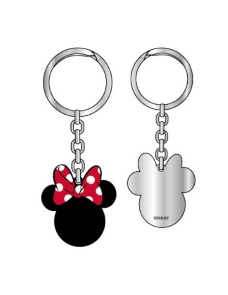 Llavero de metal - Minnie - Color negro - Cerdá 2600000246 kiwiku.com