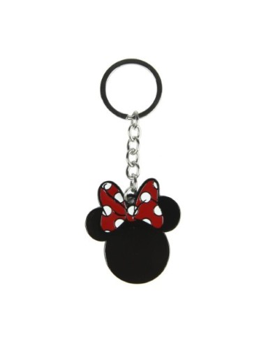 Llavero de metal - Minnie - Color negro - Cerdá 2600000246 kiwiku.com