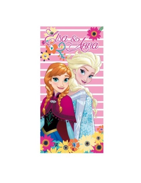Toalla algodón - Elsa y Anna - Frozen - Cerdá 2200002154 kiwiku.com
