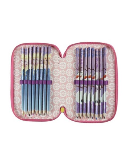 Plumier triple giotto premium - Frozen - Cerdá  2700000226 kiwiku.com
