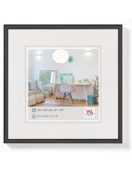 comprar marco Walther New Lifestyle 20x20 plástico negro KV220B kiwiku.com