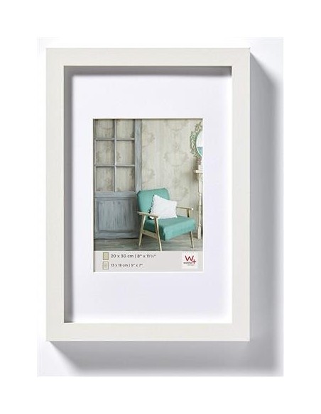 Walther Stockholm Marco para foto 15x20 cm madera blanco EA520W kiwiku.com