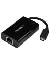 Adaptador USB-C de Red Ethernet Gigabit con Entrega de Potencia - Tarjeta de Red Externa USB Tipo C