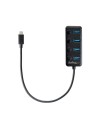 Hub USB Tipo C de 4 Puertos - Ladrón USB de 4 Puertos USB-A con Interruptores Individuales de Encendido/Apagado