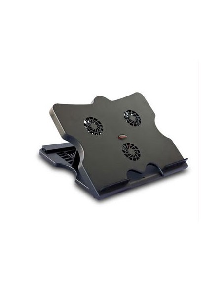 Soporte portatil leotec con hub de 4 ptos. y portatiles hasta 17" con 3 ventiladores