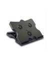 Soporte portatil leotec con hub de 4 ptos. y portatiles hasta 17" con 3 ventiladores