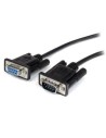 STARTECH.COM Cable De Extensión Serial RS232 DB9 Macho A Hembra 3 m Negro MXT1003MBK