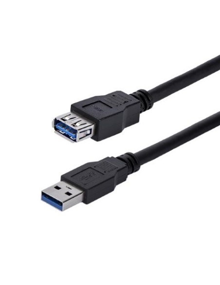 Cable De Extensión USB 3.0 SuperSpeed 1m - Startech.com - Macho A Hembra - Negro | Kiwiku