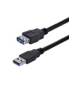 STARTECH.COM Cable De Extensión USB 3.0 SuperSpeed 1m - Macho A Hembra USB A - Negro