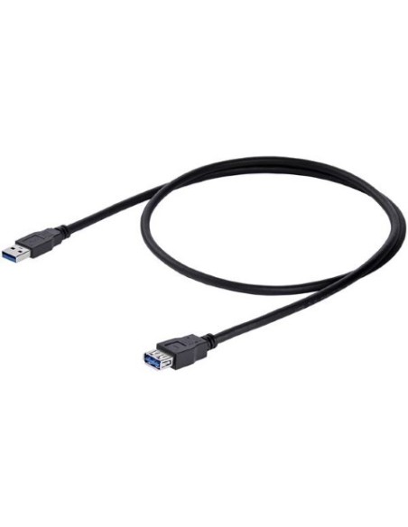 Cable De Extensión USB 3.0 SuperSpeed 1m - Startech.com - Macho A Hembra - Negro | Kiwiku