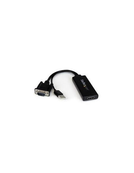 Adaptador VGA a HDMI con audio y alimentación USB – Conversor VGA a HDMI portátil – 1080 p VGA2HDU kiwiku.com