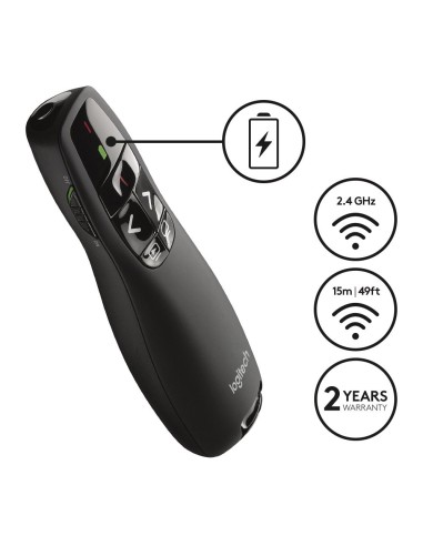 Control Remoto Wireless presenter R400 910-001356 kiwiku.com