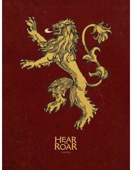 Cuadro canvas juego de tronos lannister 30 x 40 MESH24110125 kiwiku.com