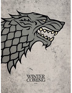 Cuadro canvas juego de tronos stark 30 x 40 MESH24110126 kiwiku.com