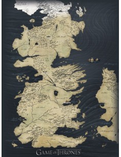 Cuadro canvas juego de tronos mapa 30 x 40 MESH24110127 kiwiku.com